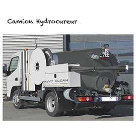Camion hydrocureur